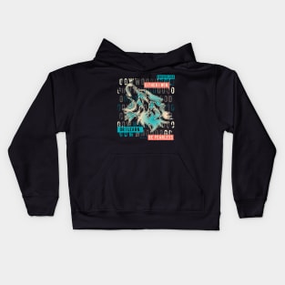 Inspirational Wolf Colorway 1 Kids Hoodie